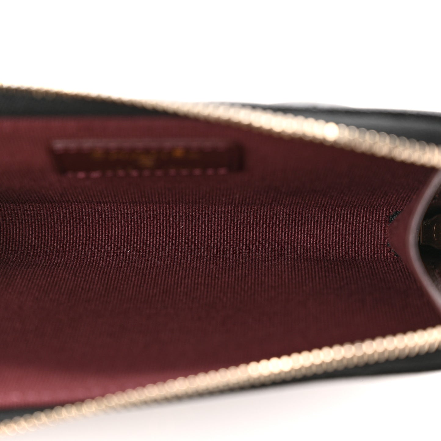Caviar Quilted CC Zip Around Card Holder Black