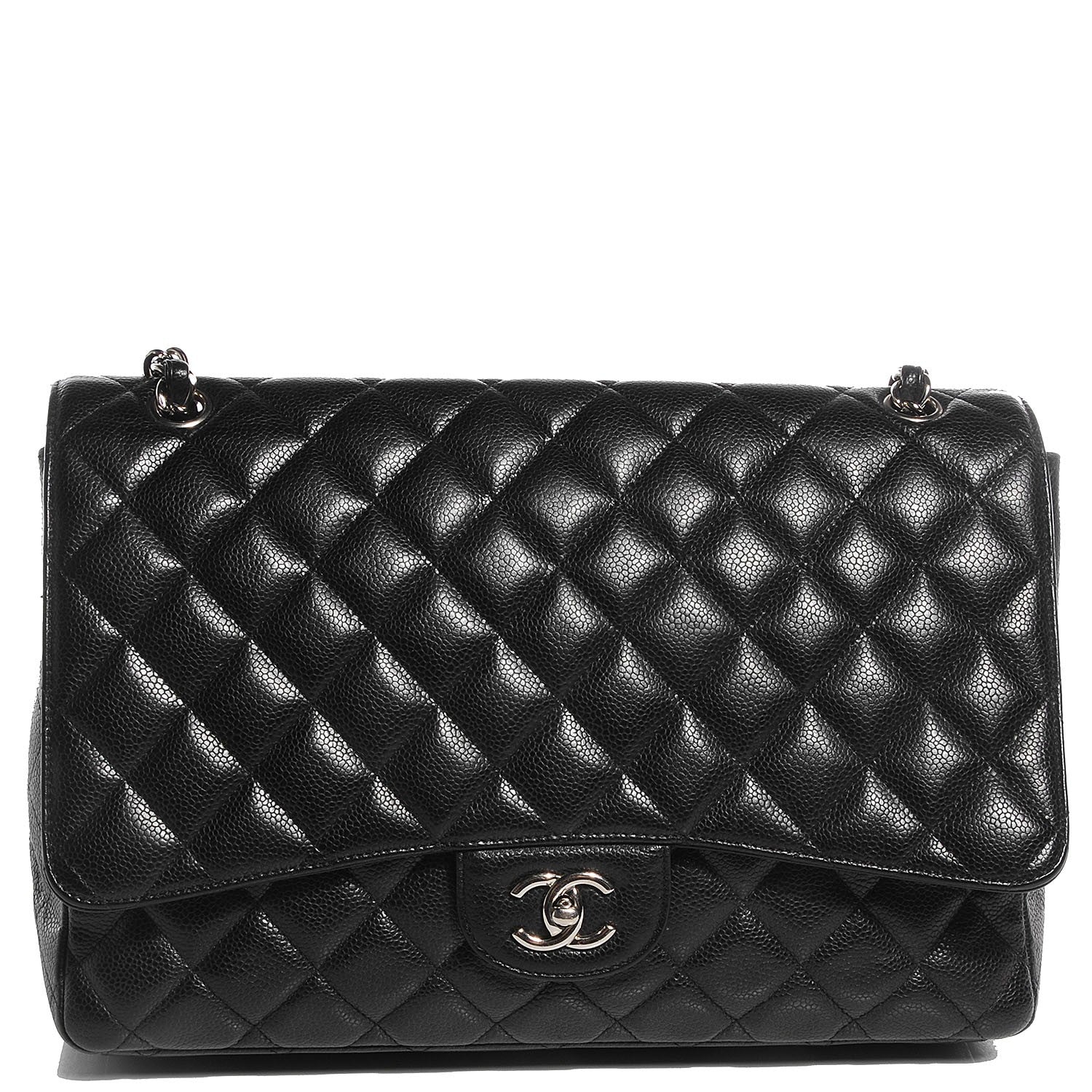 Chanel Caviar Maxi Single Flap Black 1 of 8