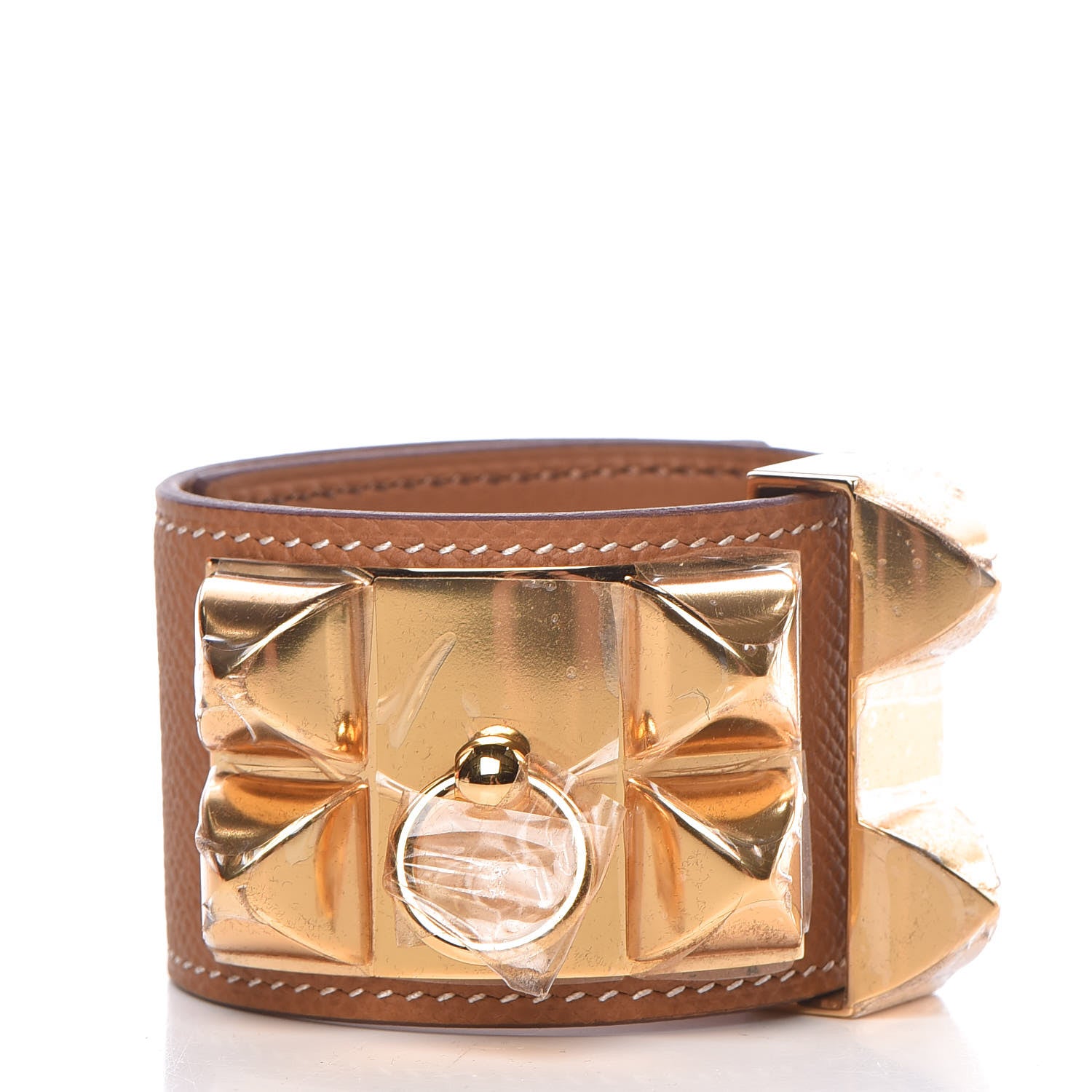 Hermes Epsom Collier de Chien CDC Bracelet T2 Gold 3 of 8