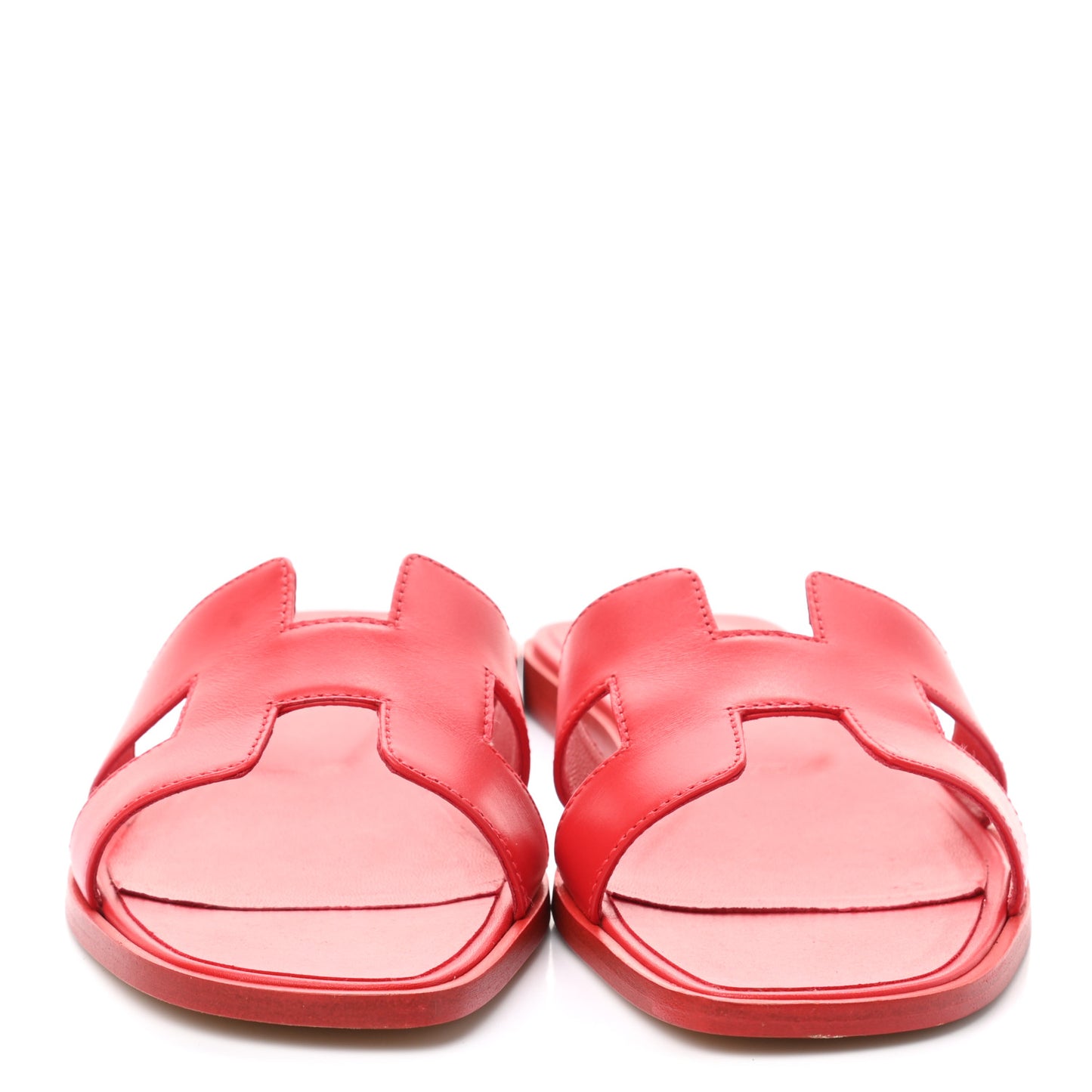 Calfskin Oran Sandals 39.5 Rouge Bali