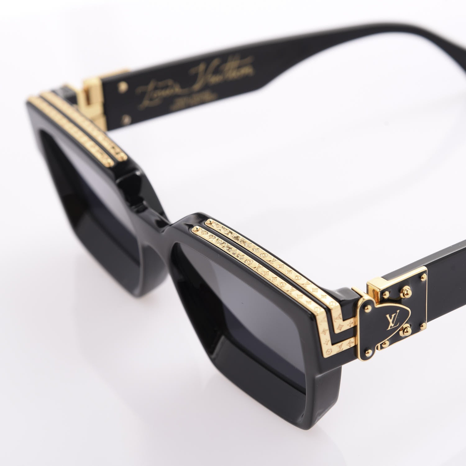 Louis Vuitton Acetate 1.1 Millionaires Sunglasses Z1165E Black 7 of 8