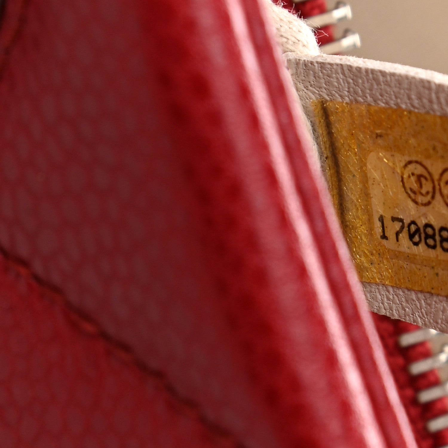 Chanel Soft Caviar Timeless Shopping Tote Red 6 of 8