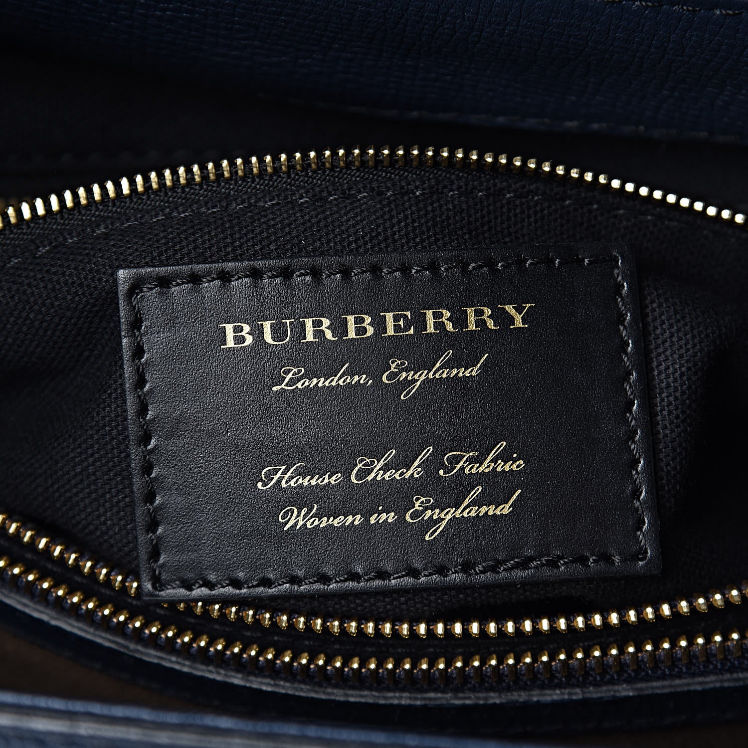 Burberry Derby Calfskin House Check Medium Camberley Ink Blue 9 of 10