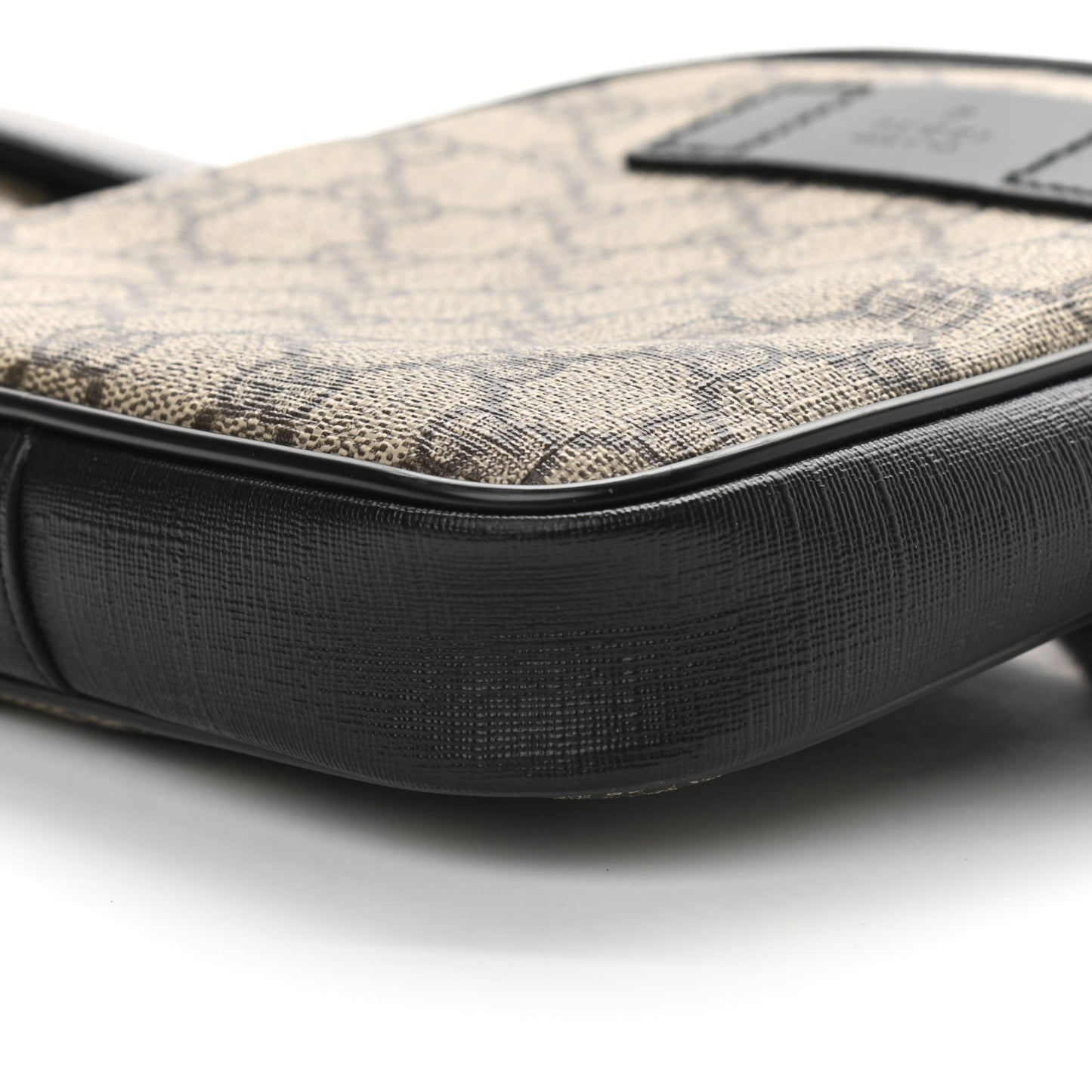 GG Supreme Monogram Web Belt Bag Black