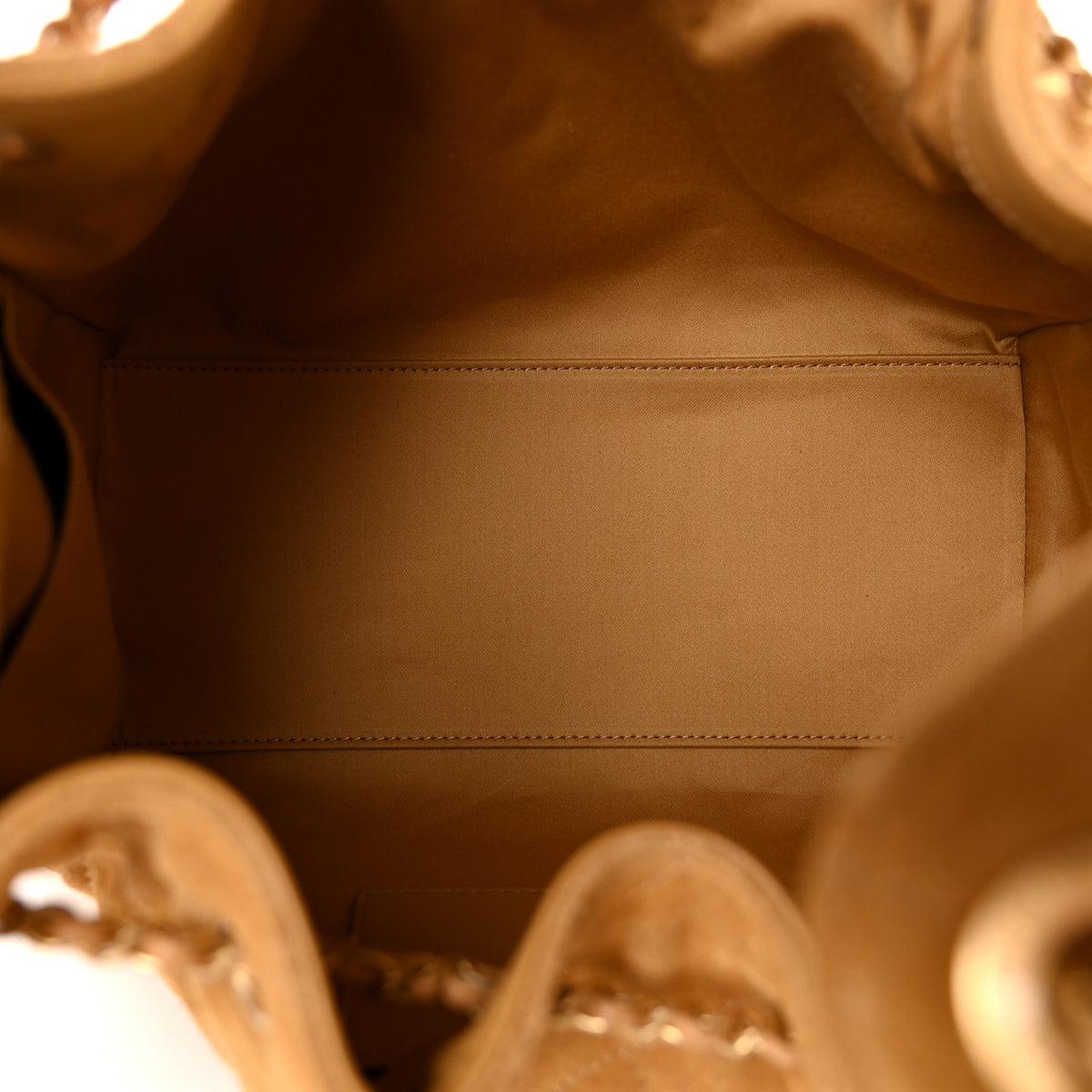 Chanel Suede Quilted Small Chanel 25 Handbag Beige 4 of 9