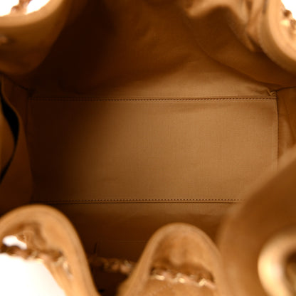 Chanel Suede Quilted Small Chanel 25 Handbag Beige 4 of 9
