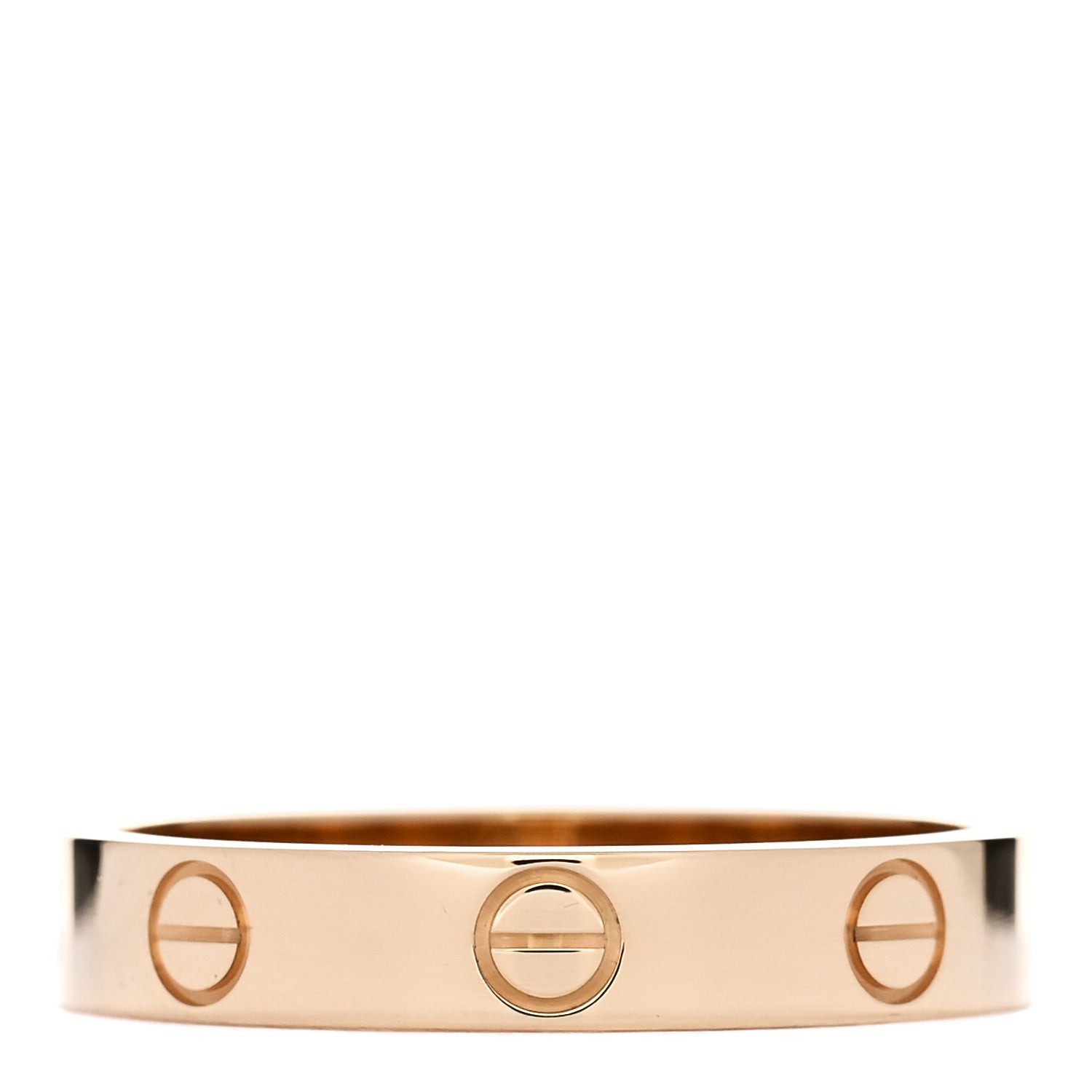 Cartier 18K Yellow Gold 3.5mm LOVE Wedding Band Ring 55 7.25 3 of 5