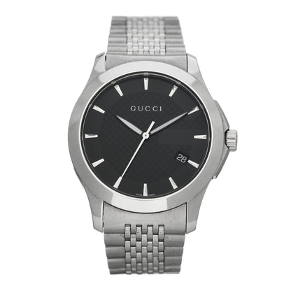 Gucci Stainless Steel 38mm G-Timeless Quartz Watch Black 1 of 6