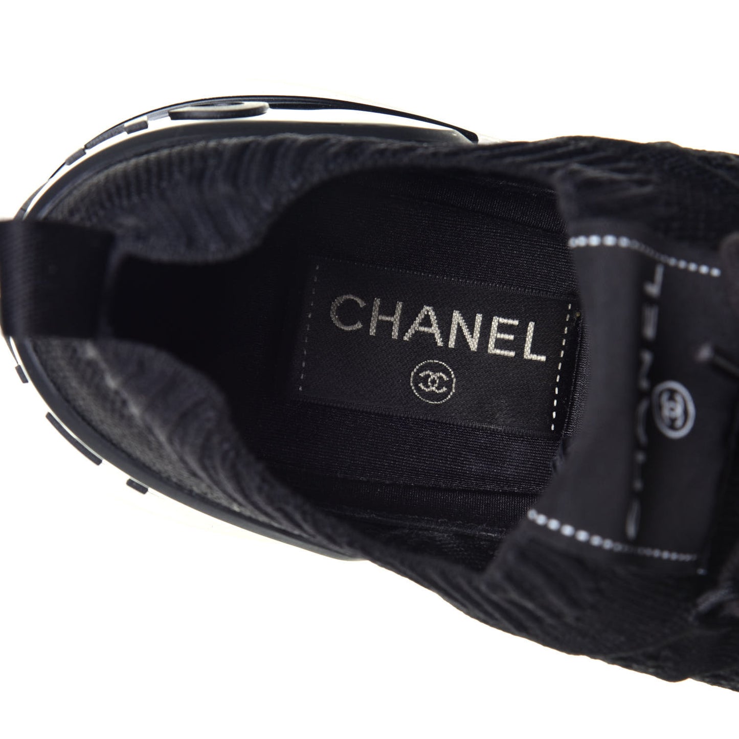 Fabric Logo Sneakers 39 Black