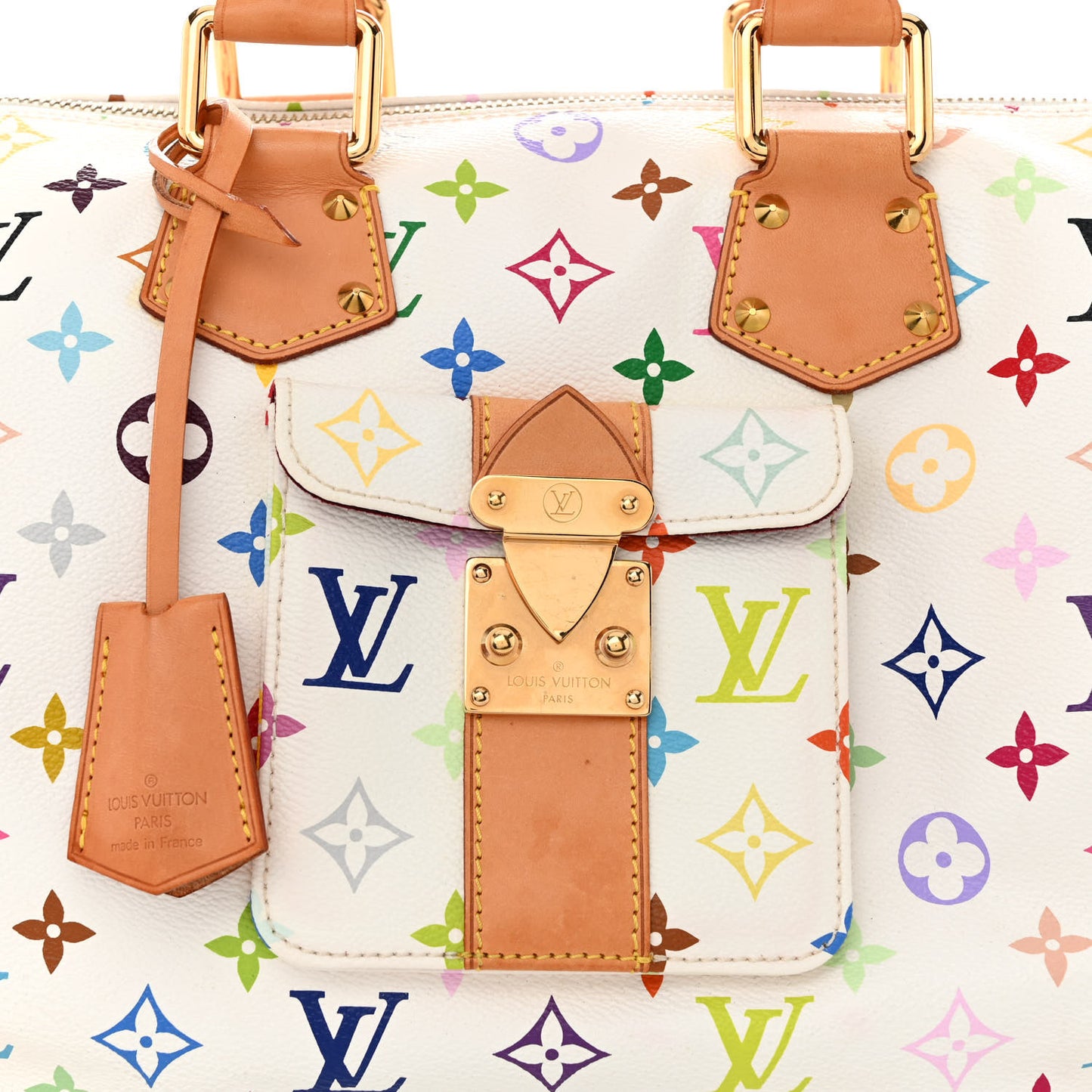 Monogram Multicolor Speedy 30 White