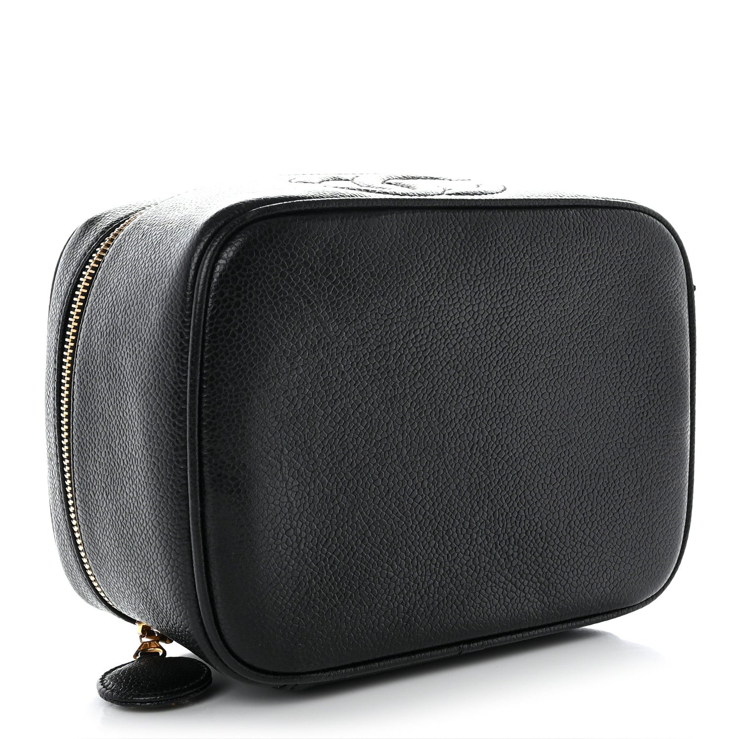 Chanel Caviar CC Vanity Cosmetic Case Black 4 of 11