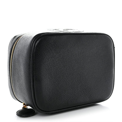 Chanel Caviar CC Vanity Cosmetic Case Black 4 of 11