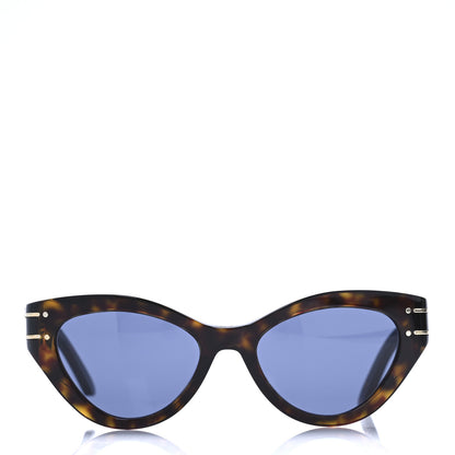 Christian Dior Acetate DiorSignature B7I Sunglasses Dark Havana Blue 2 of 8