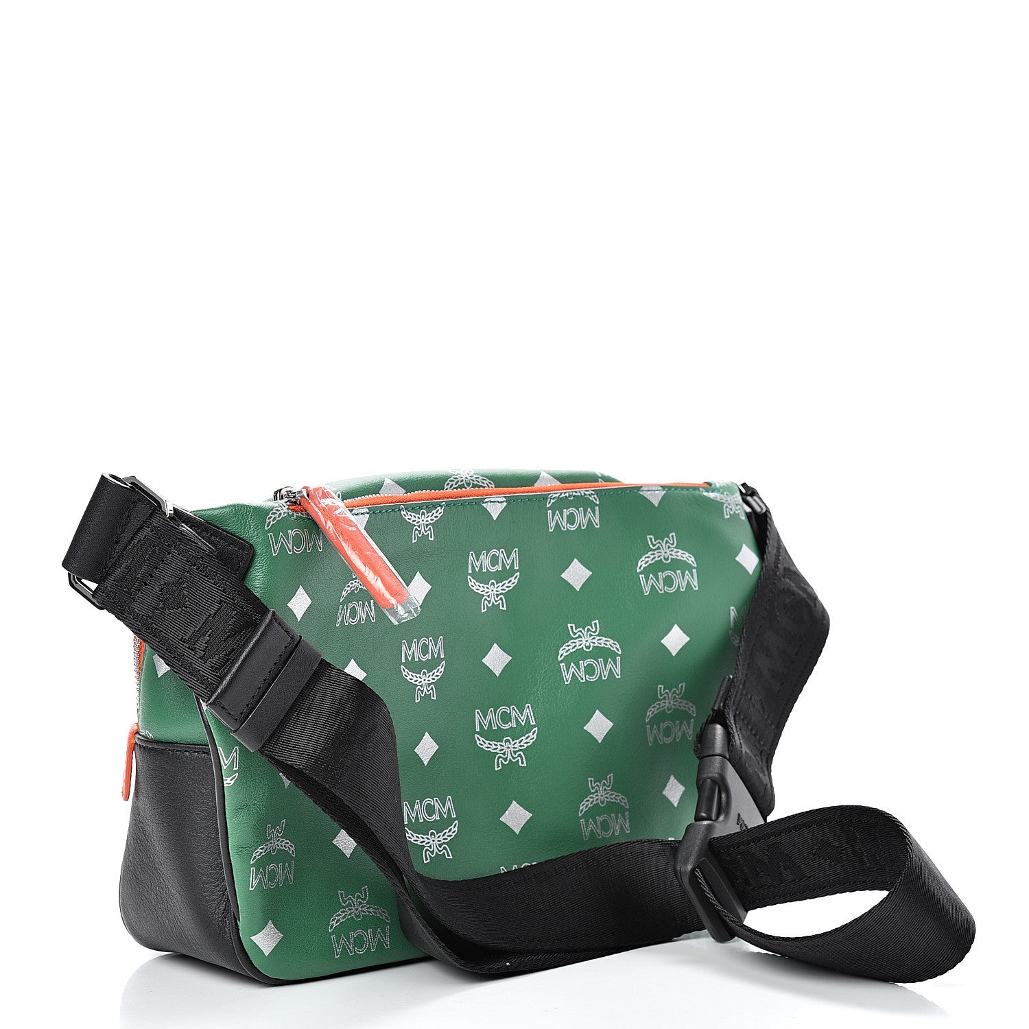 MCM Visetos Reflective Nylon Resnick Small Belt Bag Eden 2 of 10