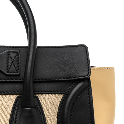 Celine Canvas Smooth Calfskin Micro Tri-Color Luggage Beige 14 of 16