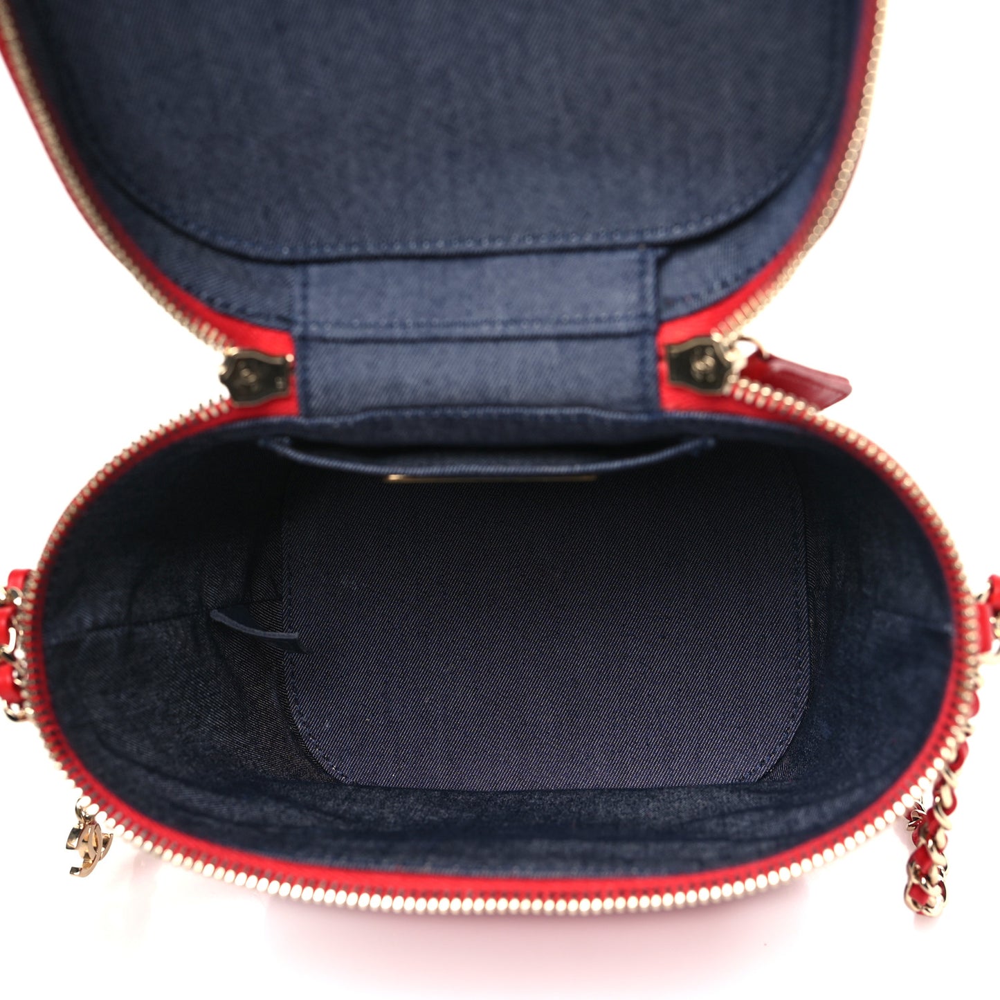 Lambskin Timeless Vanity Cosmetic Case Red