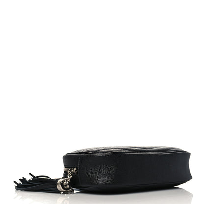 Saint Laurent Grain De Poudre Matelasse Monogram Mini Lou Camera Bag Black 4 of 6