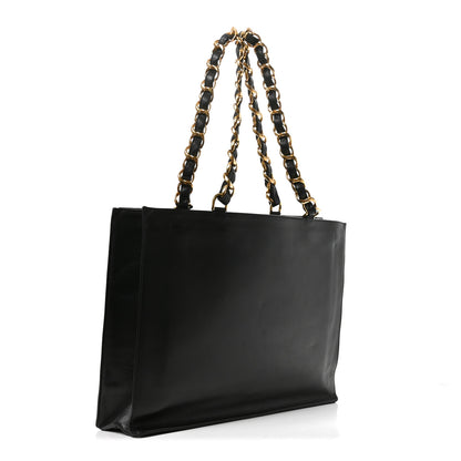 Chanel Lambskin CC Tote Black 3 of 10
