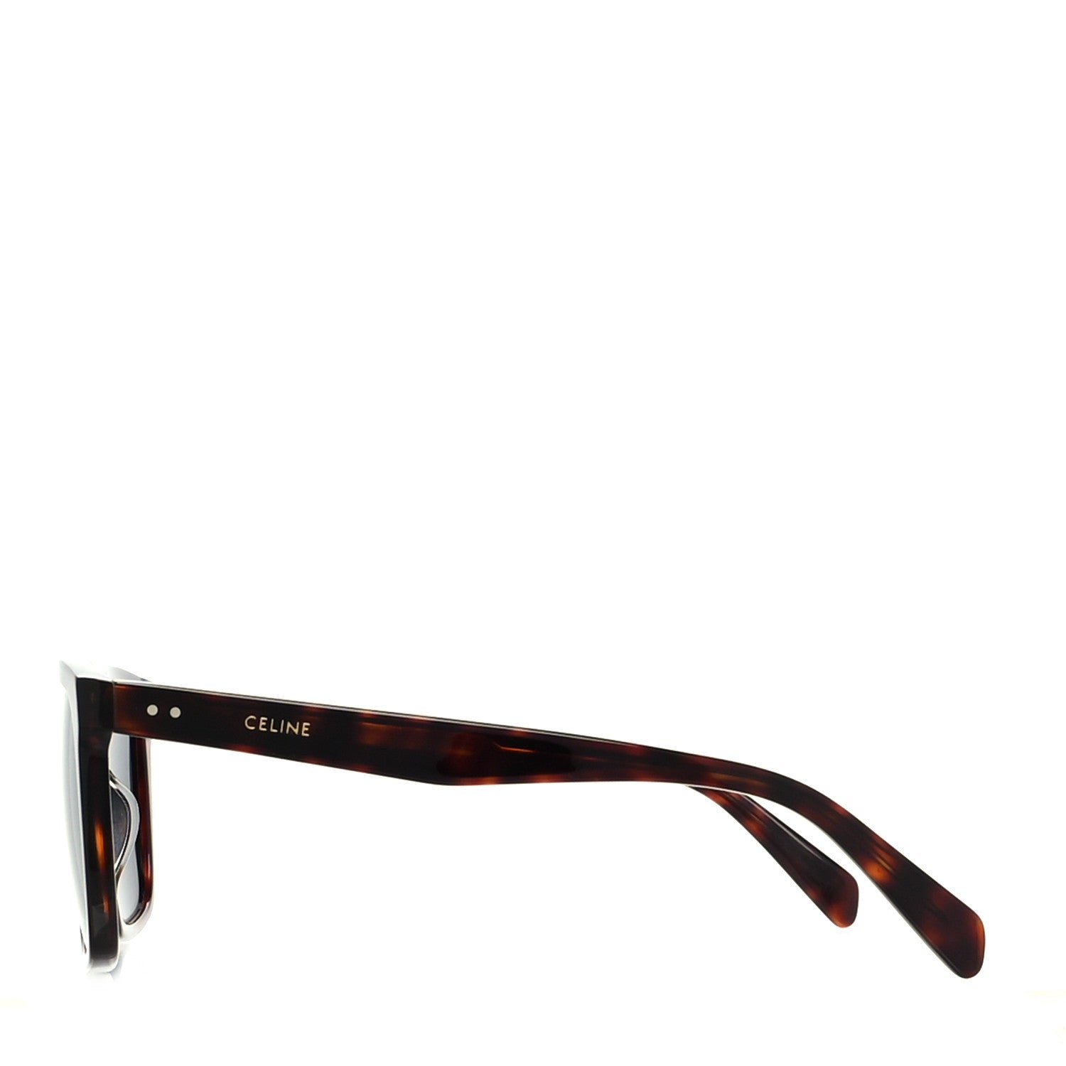 Celine Acetate Aviator Sunglasses CL 40209I Havana 3 of 8