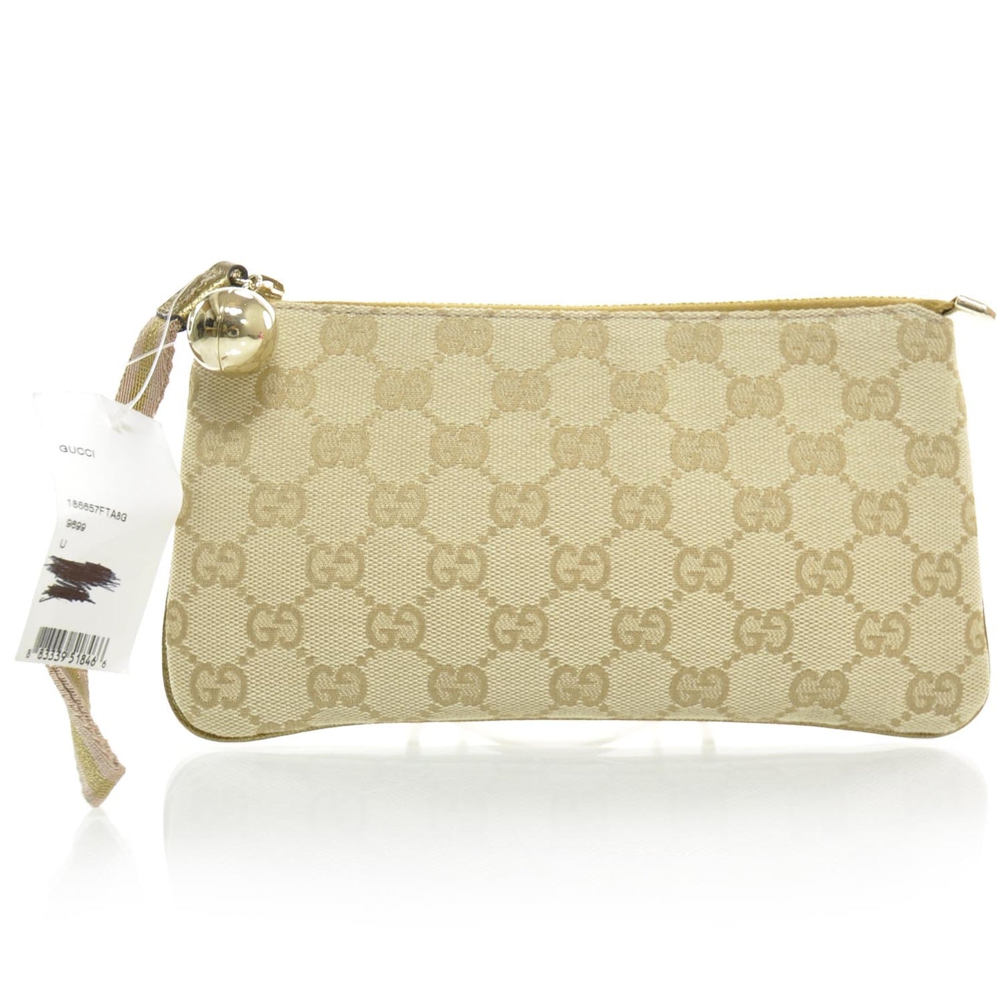 Monogram Web Wristlet