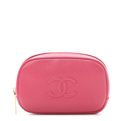Chanel Goatskin CC Cosmetic Case Pink 1 of 7