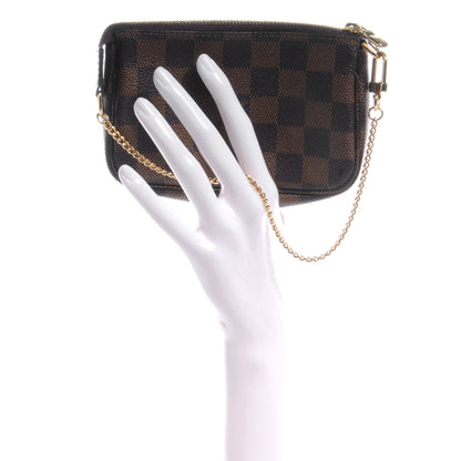 Louis Vuitton Damier Ebene Mini Pochette Accessories Bag 2 of 10