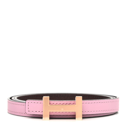 Hermes Epsom Swift 13mm Focus Belt 85 34 Mauve Sylvestre Rouge Sellier 1 of 5