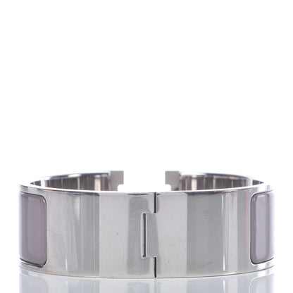 Hermes Enamel Wide Clic Clac H Bracelet GM Marron Glace 3 of 5
