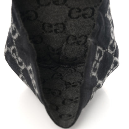 Gucci Cashmere GG Monogram Beanie Hat Black 4 of 7