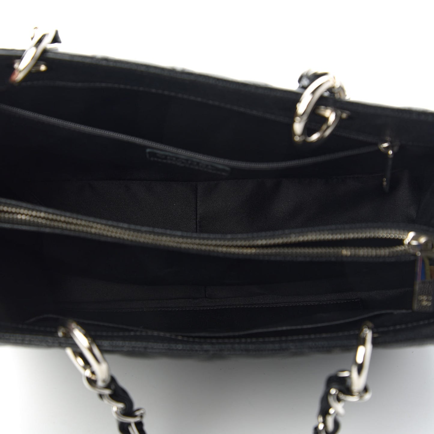 Caviar Quilted Grand Shopping Tote GST Black