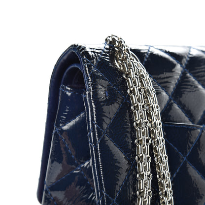 Chanel Distressed Patent Quilted 2.55 Reissue 226 Flap Navy 7 of 16