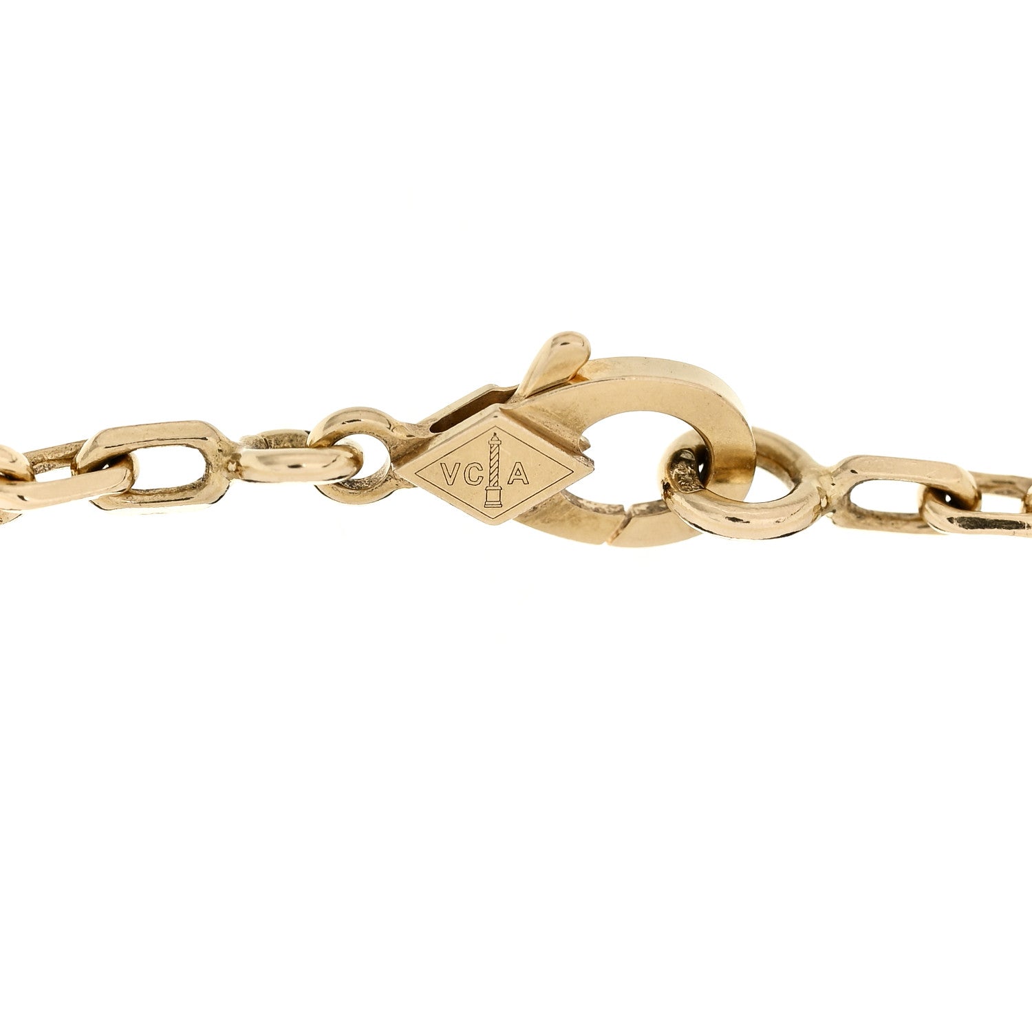 Van Cleef & Arpels 18K Yellow Gold 5 Motifs Guilloche Vintage Alhambra Bracelet 4 of 5