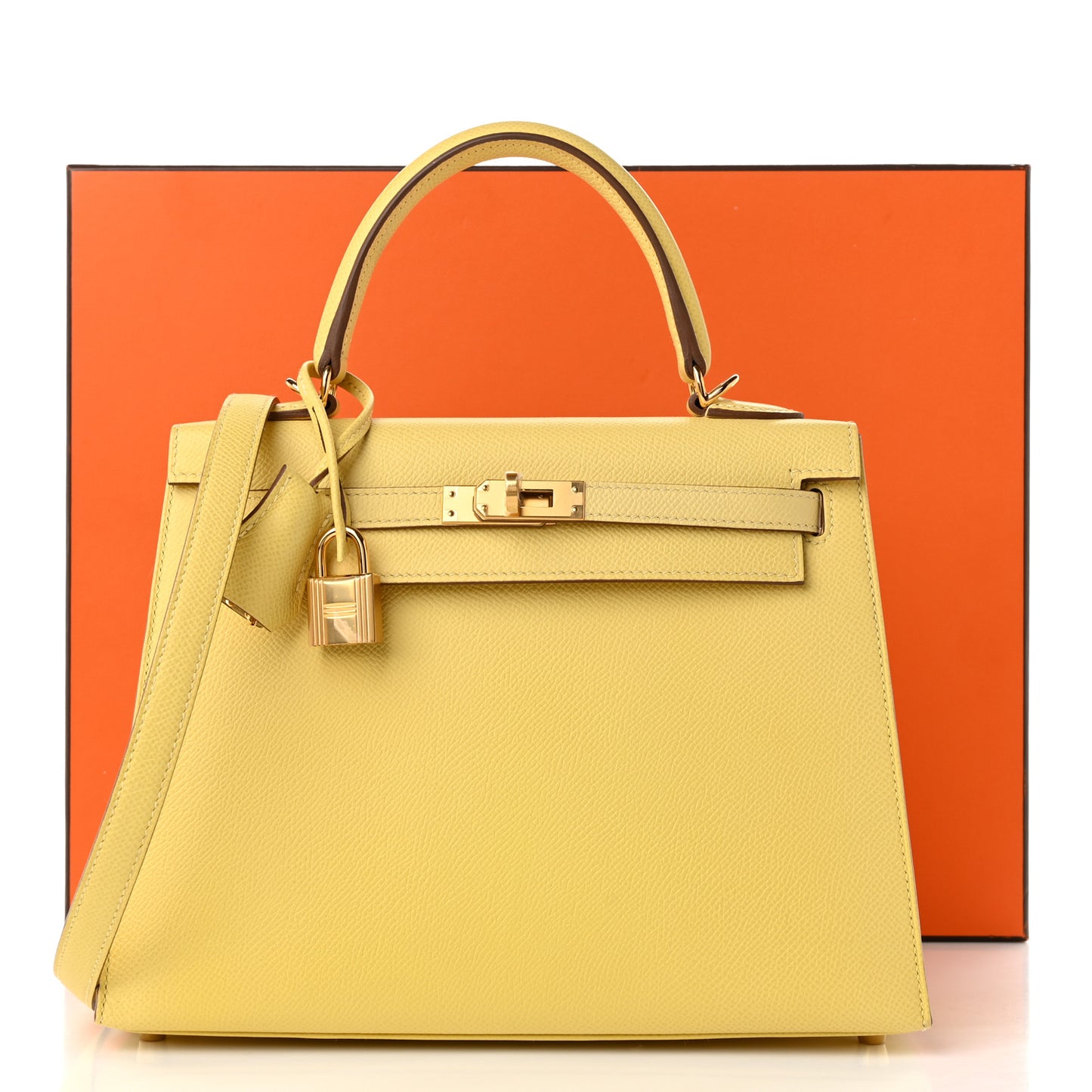 Epsom Kelly Sellier 25 Jaune Poussin