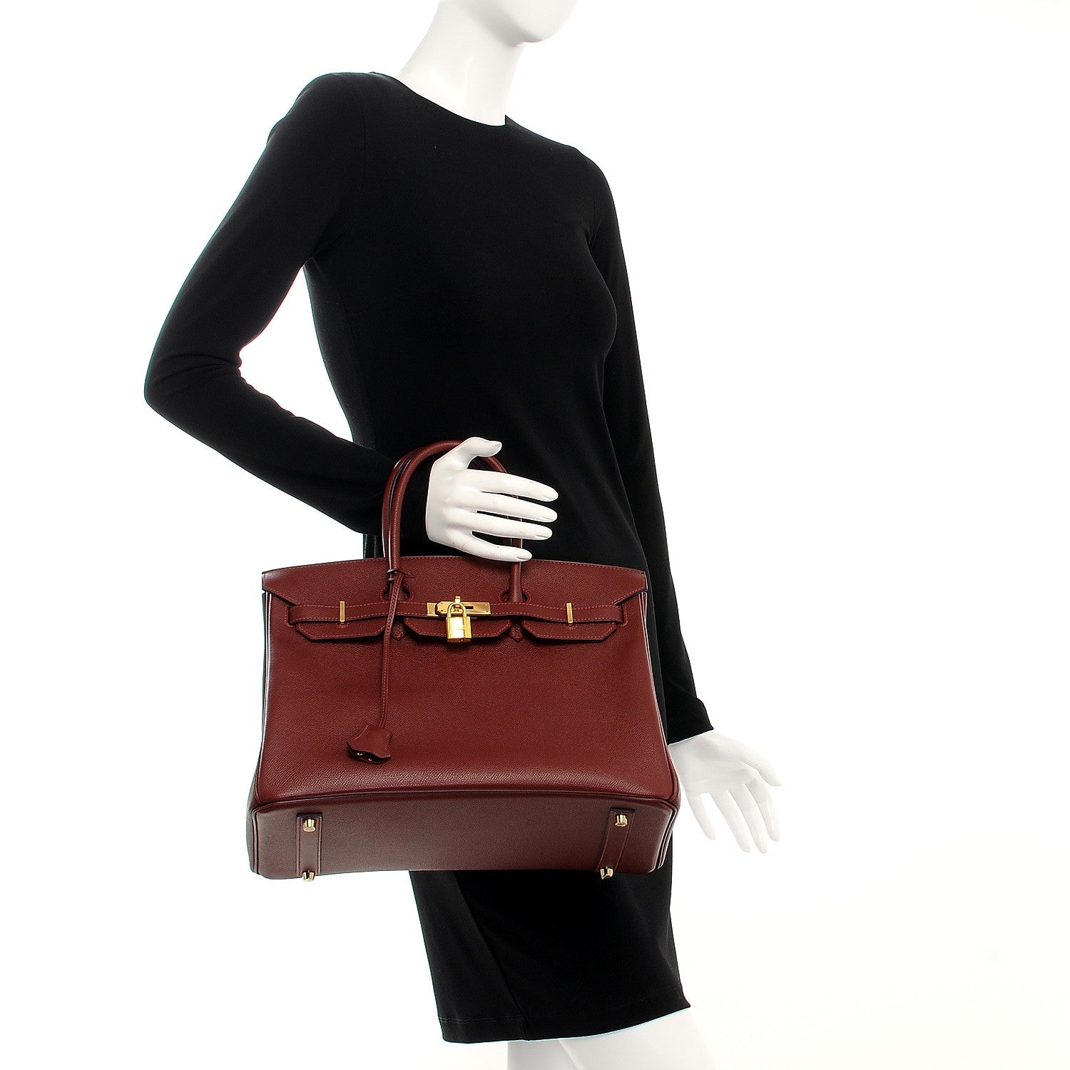 Hermes Epsom Contour Birkin 35 Rouge H 2 of 27