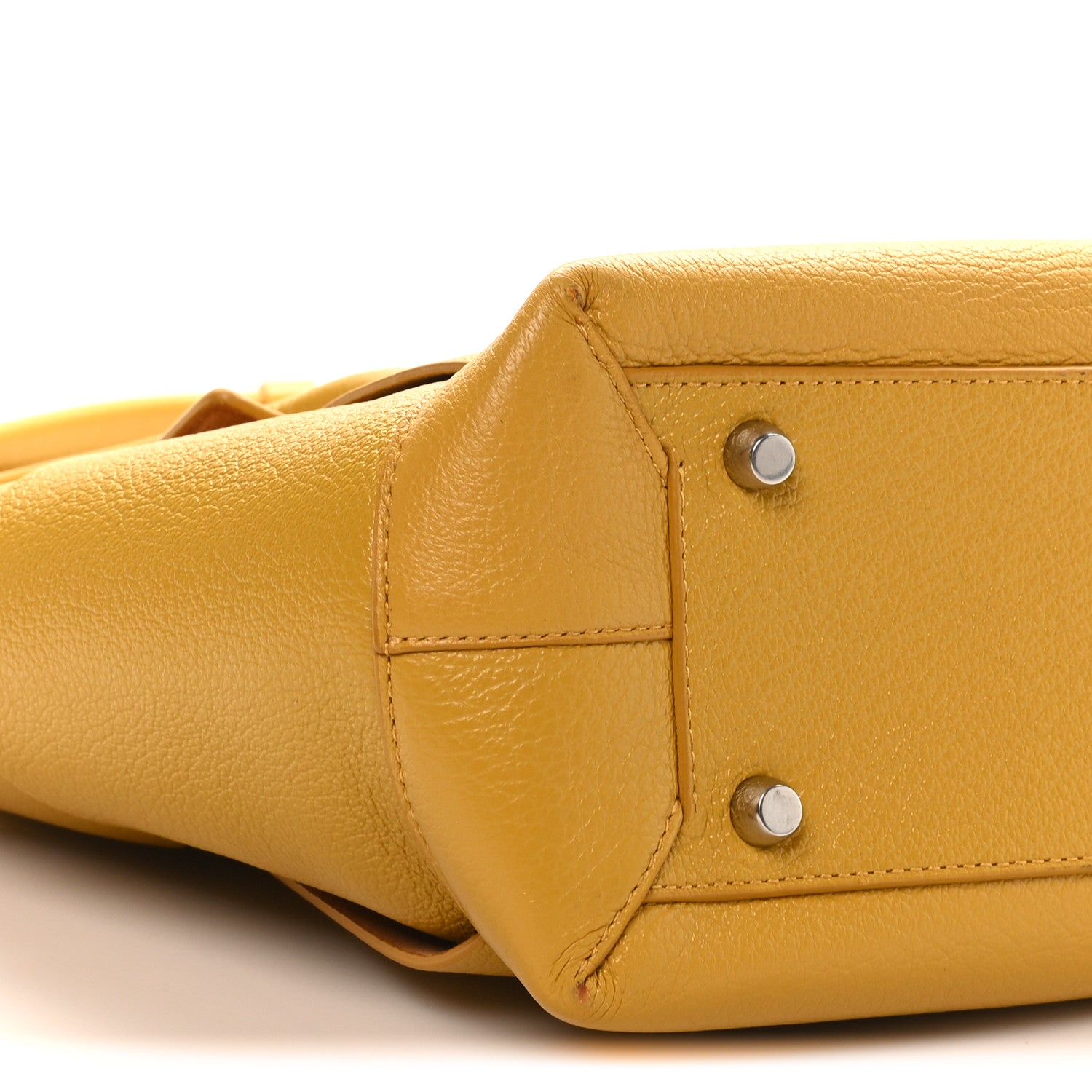 Bottega Veneta Grained Calfskin Maxi Intrecciato Medium Arco Mustard Yellow 8 of 9