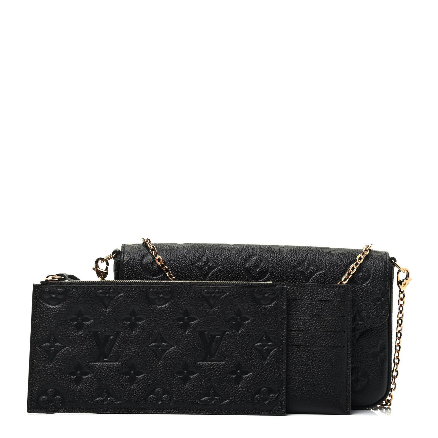 Empreinte Pochette Felicie Chain Wallet Black
