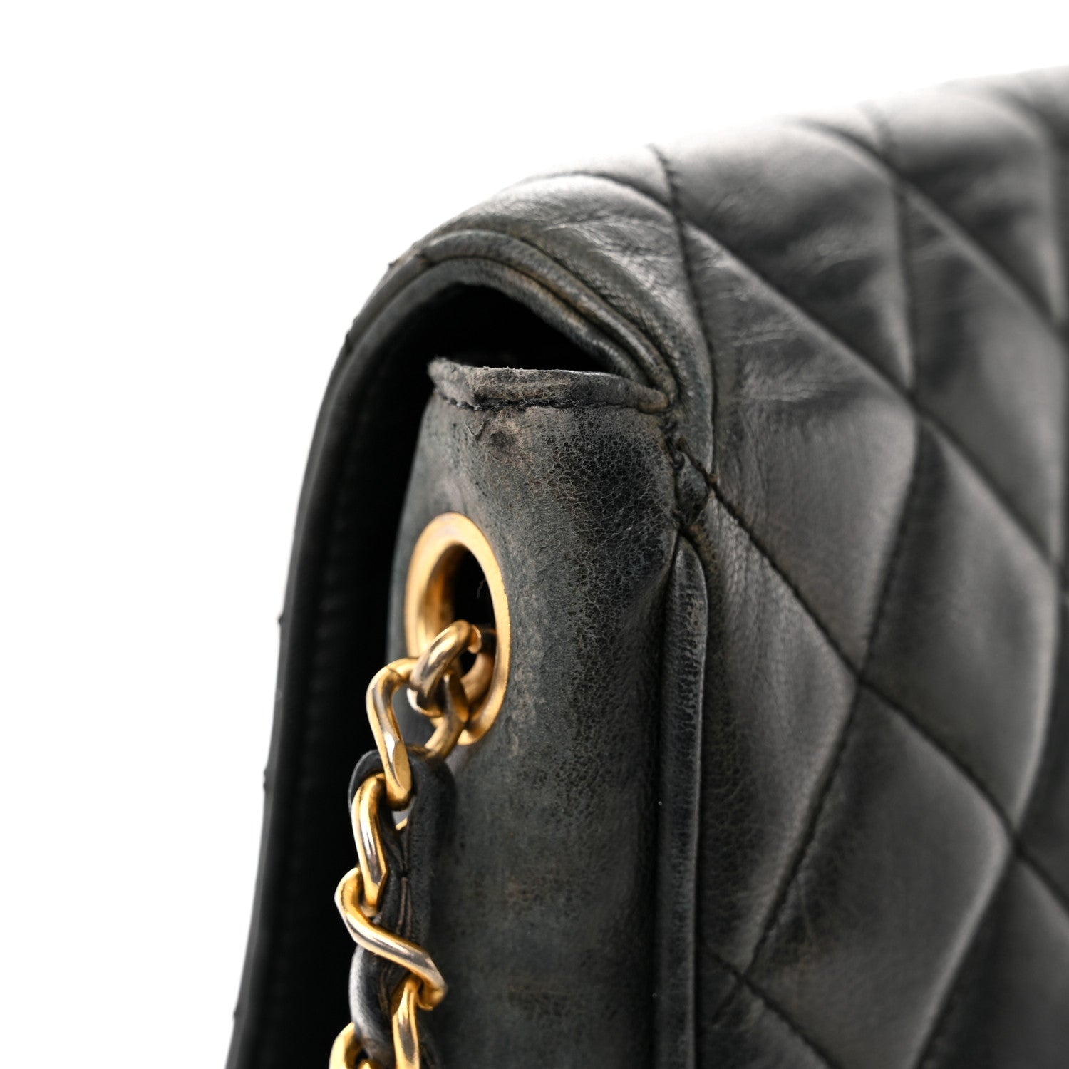 Chanel Lambskin Quilted Mini Flap Shoulder Bag Black 12 of 13