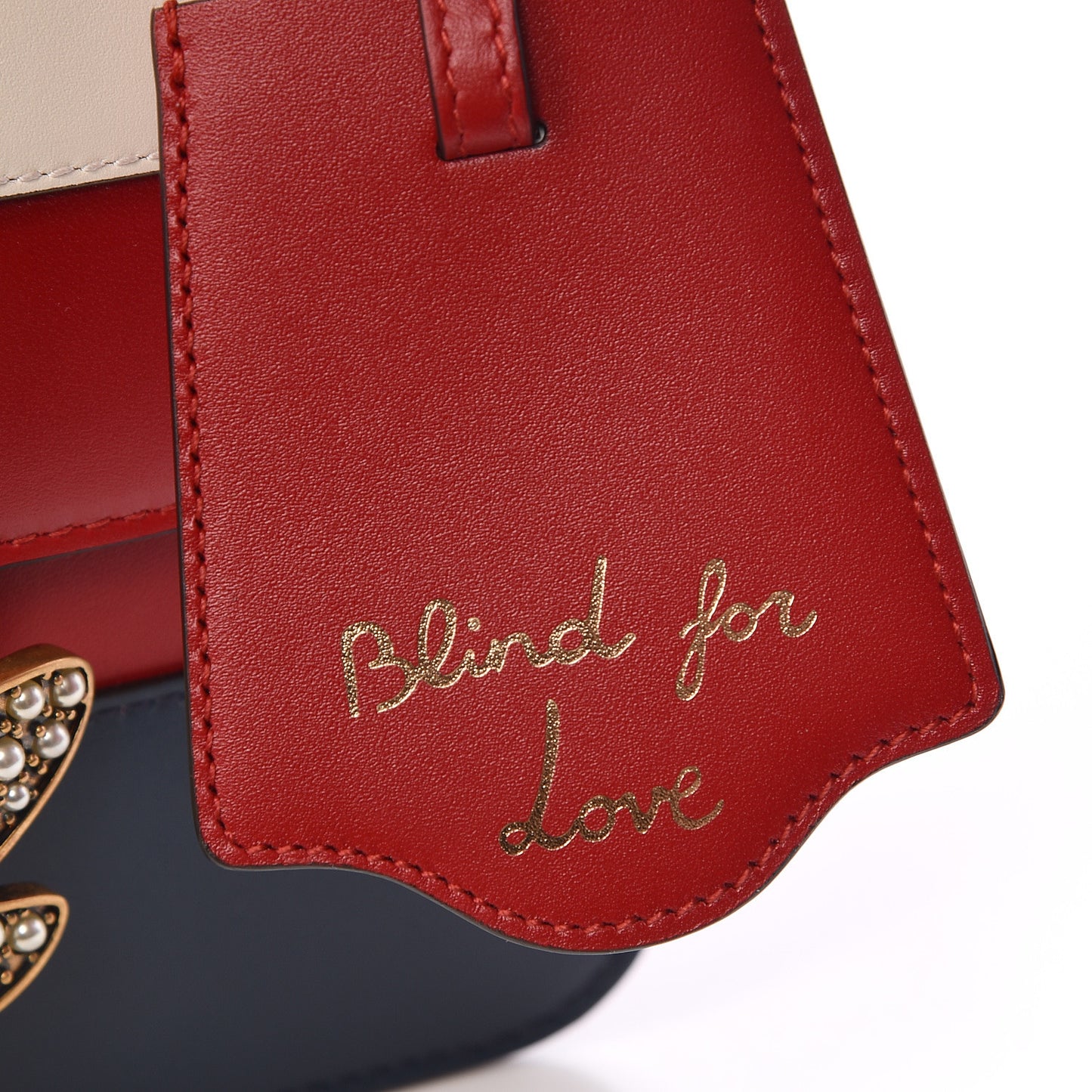 Calfskin Sylvie Web Queen Margaret Shoulder Bag Blue Agata Hibiscus Red Mystic White