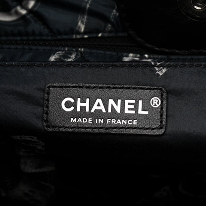 Chanel Aged Calfskin Chevron Small Big Bang Hobo Black 5 of 10
