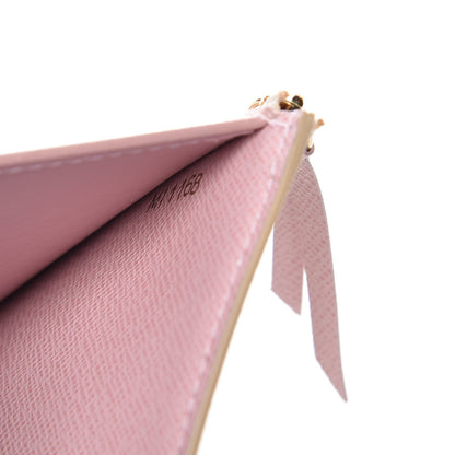 Louis Vuitton Damier Azur Victorine Wallet Rose Ballerine 7 of 8