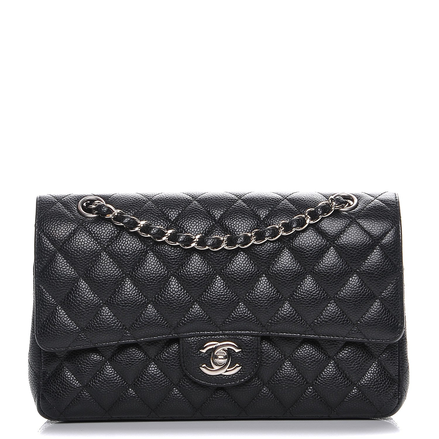 Chanel Caviar Quilted Medium Double Flap Black 1 of 8