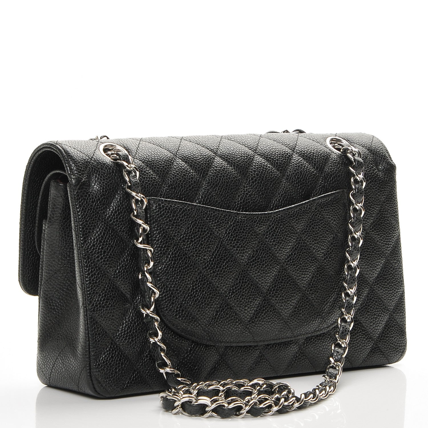 Chanel Caviar Quilted Medium Double Flap Black 3 of 7