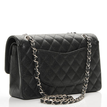 Chanel Caviar Quilted Medium Double Flap Black 3 of 7