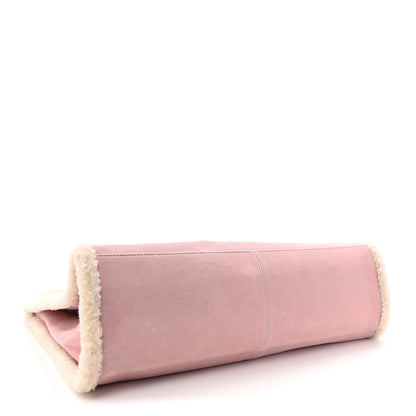 Telfar X UGG Suede Shearling Large Shopping Bag Pink 4 of 10