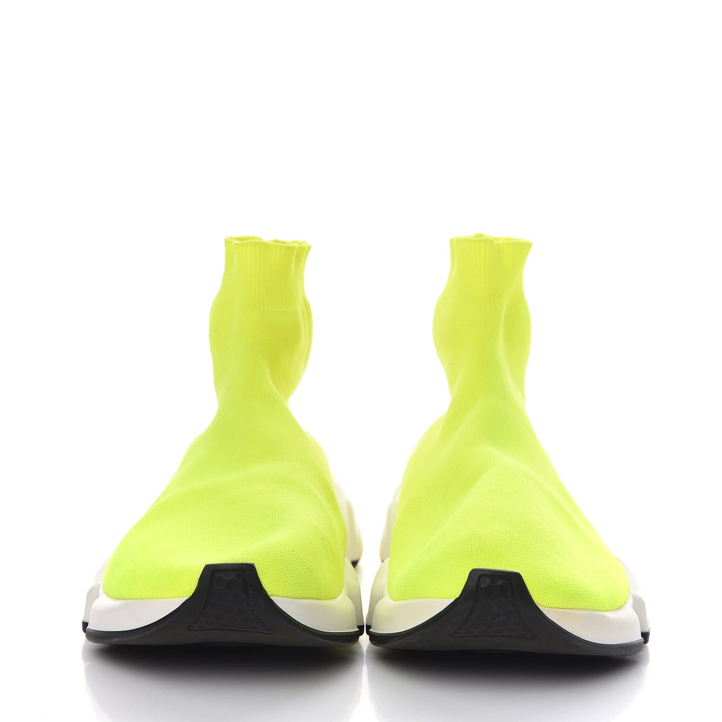 Neoprene Knit Womens Speed Sneakers 40 Yellow Fluo