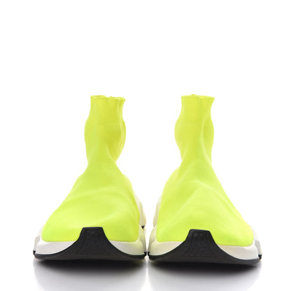 Balenciaga Neoprene Knit Womens Speed Sneakers 40 Yellow Fluo 2 of 11