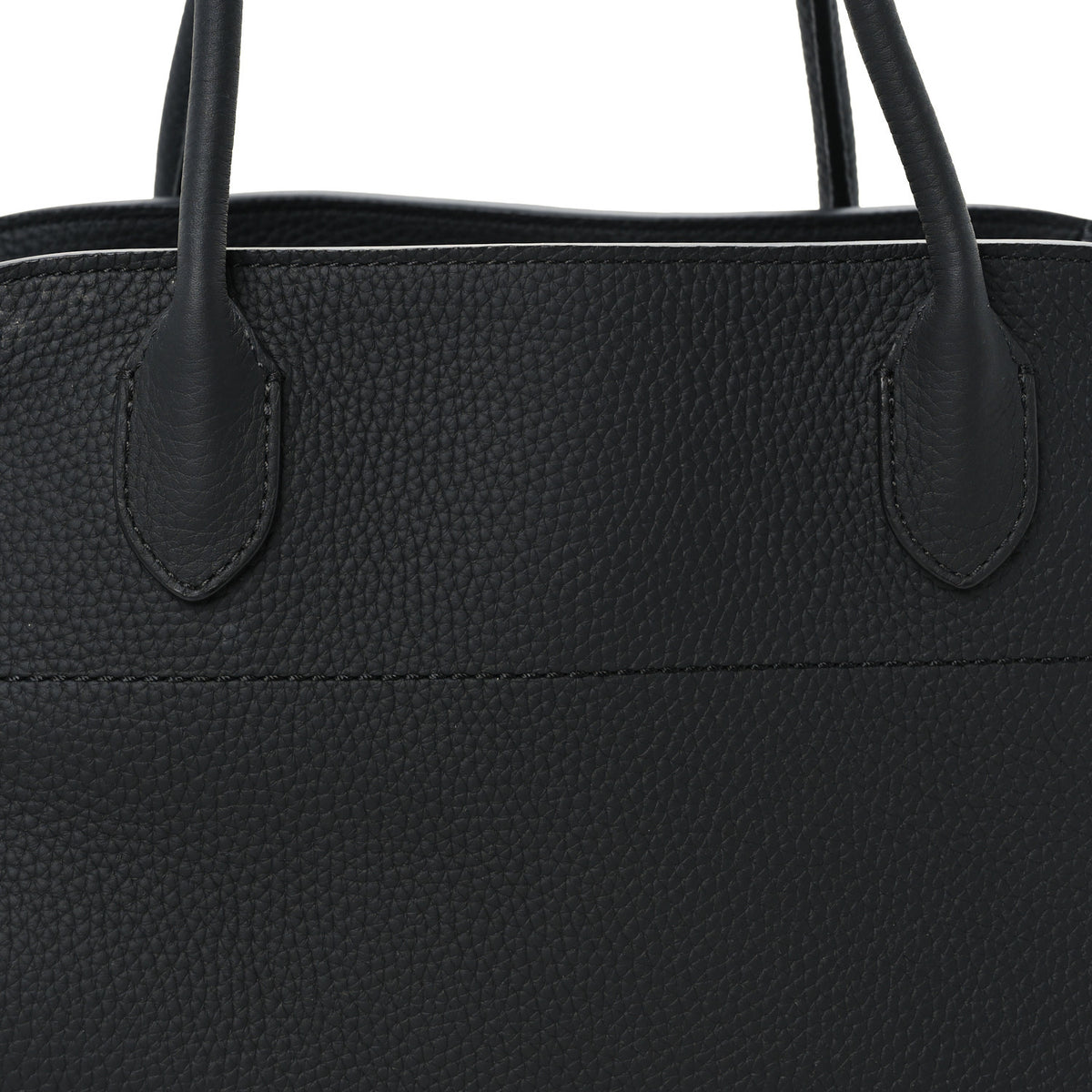 The Row Matte Grained Calfskin Margaux Shoulder 12 Black 6 of 9