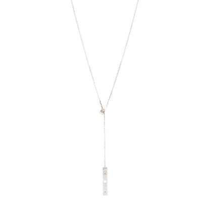 Cartier 18K White Gold Diamond LOVE Lariat Necklace 1 of 5