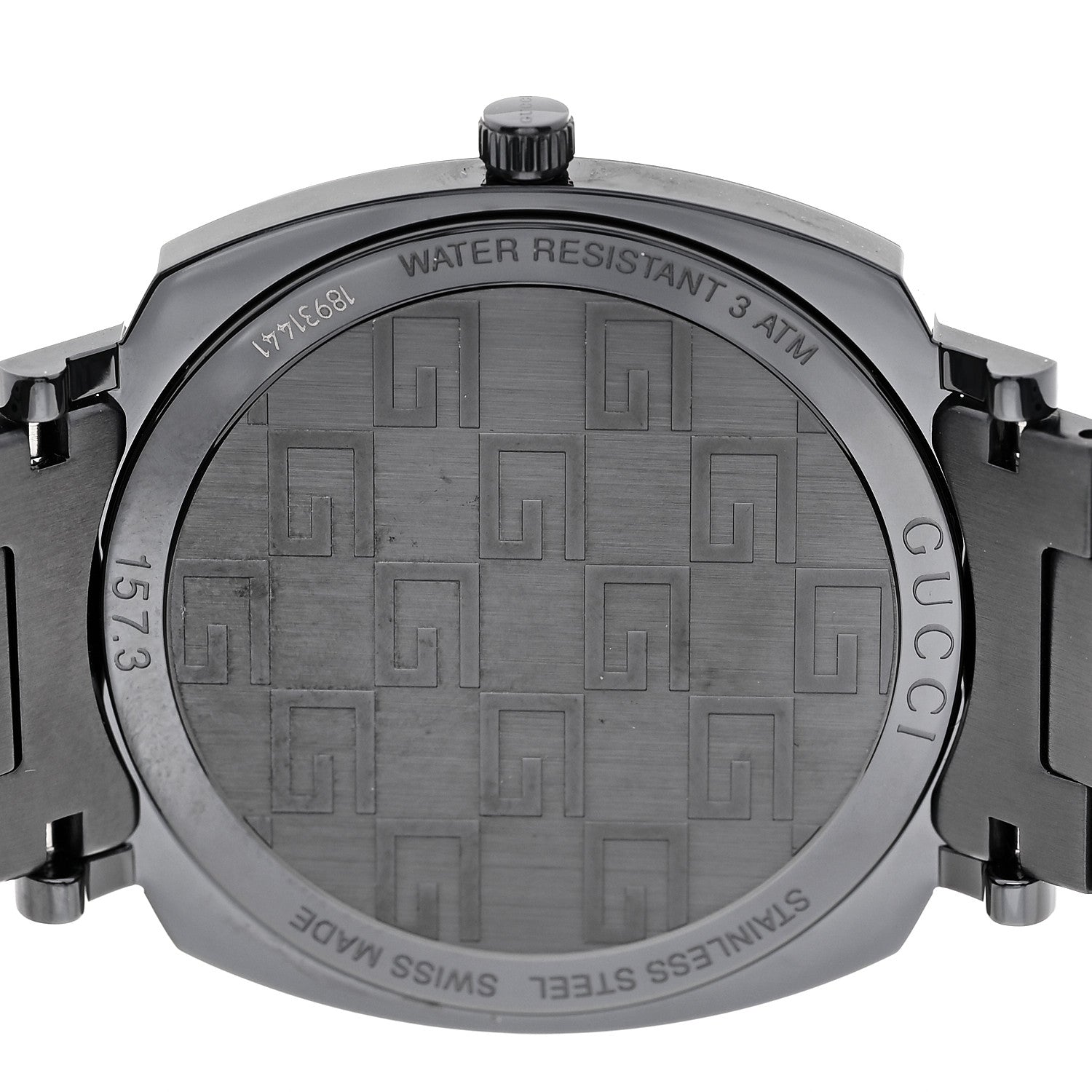 Gucci PVD Stainless Steel 38mm Grip Quartz Watch Black 4 of 5