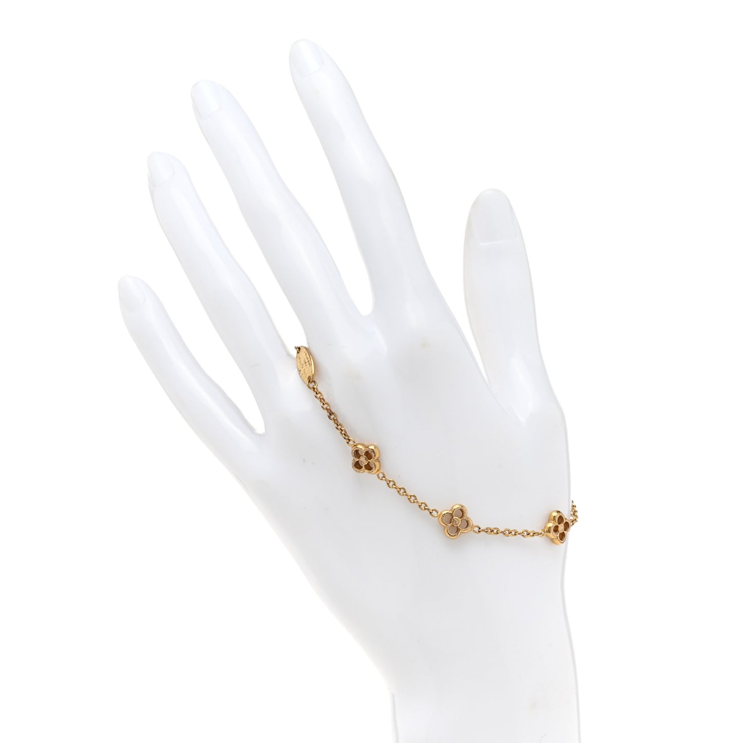 Brass Flower Full Bracelet Gold